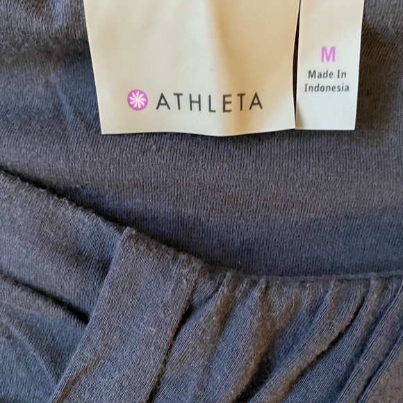 Athleta Leighani Women’s Sleeveless Twist Mini Dress in Dark Gray size medium - Picture 6 of 9